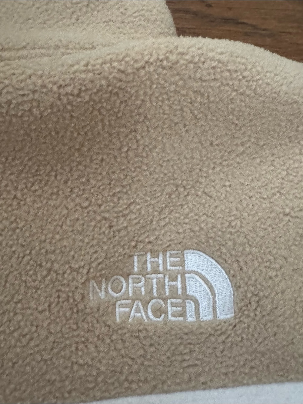 The North Face Denali Pullover Khaki Stone Purple Cactus Flower White L EUC - Picture 5 of 5